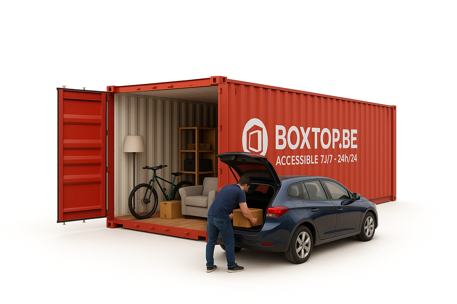 Container 20 pieds boxtop